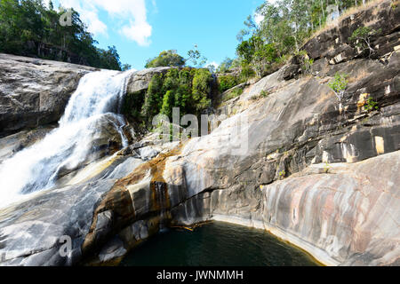 Ansicht der Unesco Weltkulturerbe Murray fällt, Girramay Nationalpark, Far North Queensland, FNQ, QLD, Australien Stockfoto