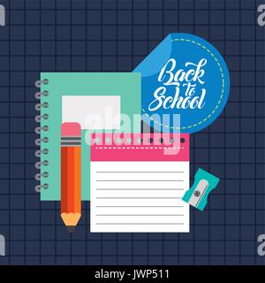 zurück zu Schule-Hintergrund Stock Vektor