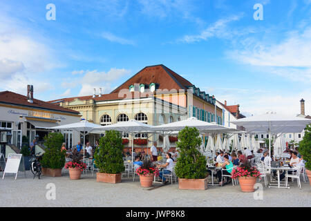 Square Schlossplatz, Restaurant, Schwetzingen, Kurpfalz, Baden-Württemberg, Deutschland Stockfoto