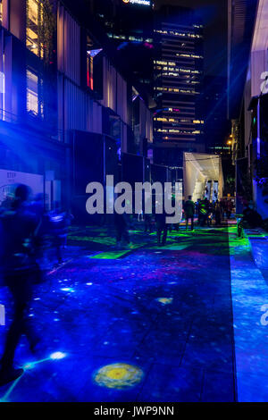 2017 Vivid Sydney Lichtinstallationen rund um Circular Quay, Sydney Stockfoto