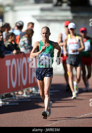 Irlands Robert Heffernan konkurriert in der Männer 50 km Rennen gehen bei Tag zehn der Leichtathletik-WM 2017. Bild Datum: Sonntag, den 13. August 2017. Siehe PA Geschichte leichtathletik Welt. Photo Credit: John Walton/PA-Kabel. Einschränkungen: Nur für den redaktionellen Gebrauch bestimmt. Keine Übertragung von Ton oder bewegte Bilder und kein Video Simulation. Stockfoto