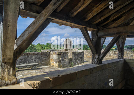 Ummauerte Stadt Navarrenx, Pyrénées-Atlantiques, Frankreich. Stockfoto