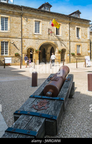 Ummauerte Stadt Navarrenx, Pyrénées-Atlantiques, Frankreich. Stockfoto