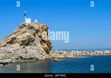 CHATEAUNEUF LES MARTIGUES, ROCHERS DES 3 FRERES, BDR FRANKREICH 13 Stockfoto