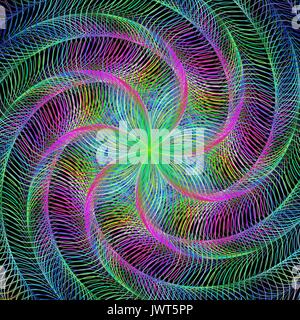 Abstrakte rotierende bunten fraktale Design Stock Vektor