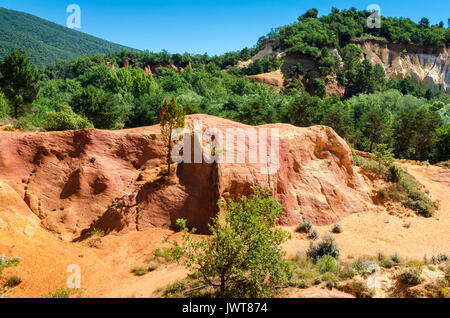 RUSTREL, VAUCLUSE 84 FRANKREICH Stockfoto