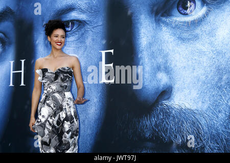 "Spiel der Throne' Season 7 Premiere Screening im Walt Disney Concert Hall am 12. Juli 2017 in Los Angeles, CA mit: Nathalie Emmanuel Wo: Los Angeles, Kalifornien, Vereinigte Staaten, wenn: 12 Jun 2017 Credit: Nicky Nelson/WENN.com Stockfoto