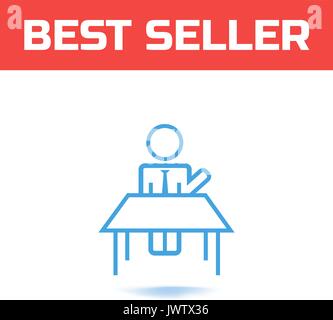 Vorstellungsgespräch Symbol. Das Symbol für Ihre Web site Design oder Logo oder Benutzeroberfläche. Vector Illustration Stock Vektor