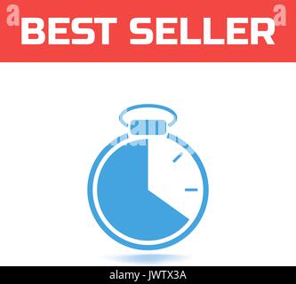 Stoppuhr Vektor icon. Das Symbol für Ihre Web site Design oder Logo oder Benutzeroberfläche Stock Vektor