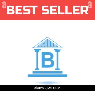 Bank Symbol. Vector Illustration. Das Symbol für Ihre Web site Design oder Logo oder Benutzeroberfläche Stock Vektor