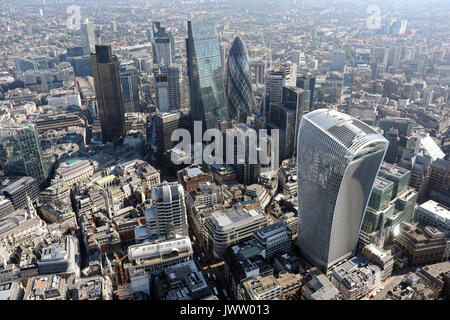 Luftaufnahme der Stadt London Stockfoto