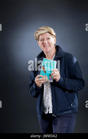 Edinburgh, Großbritannien. 13 Aug, 2017. Clare Victoria Balding OBE, der preisgekrönte Broadcaster, Journalist und Autor, erscheinen an der Edinburgh International Book Festival. Credit: GARY DOAK/Alamy leben Nachrichten Stockfoto