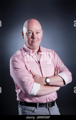 Edinburgh, Großbritannien. 13 Aug, 2017. John Boyne, der irische Schriftsteller, beim Edinburgh International Book Festival erscheinen. Credit: GARY DOAK/Alamy leben Nachrichten Stockfoto