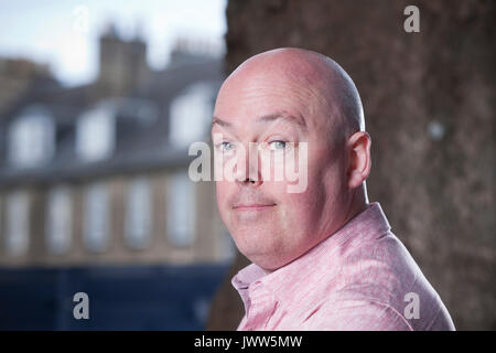 Edinburgh, Großbritannien. 13 Aug, 2017. John Boyne, der irische Schriftsteller, beim Edinburgh International Book Festival erscheinen. Credit: GARY DOAK/Alamy leben Nachrichten Stockfoto