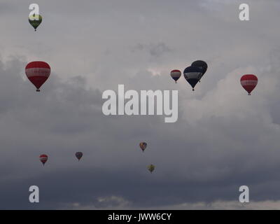 Bristol, UK. 13 Aug, 2017. Bristol International Balloon Fiesta, Bristol, UK Credit: NASTJA M/Alamy leben Nachrichten Stockfoto