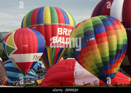 Bristol, UK. 13 Aug, 2017. Bristol International Balloon Fiesta, Bristol, UK Credit: NASTJA M/Alamy leben Nachrichten Stockfoto