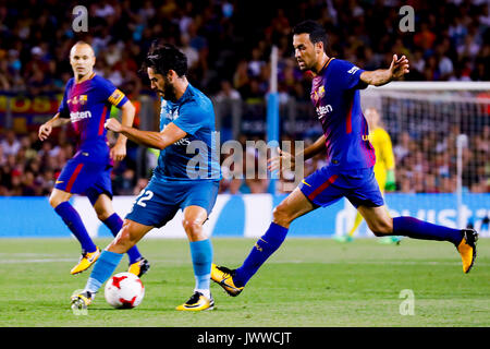 Am matchCamp nicht Stadion, Barcelona, Spanien. 13. August 2017. Der erste Teil der Super Cup von Spanien im Camp Nou, Barcelona, Spanien. Credit: G. Loinaz. Credit: G. Loinaz/Alamy leben Nachrichten Stockfoto