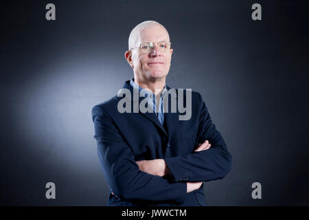 Edinburgh, Großbritannien. 14 Aug, 2017. Magnus Mills, der englische Schriftsteller und Short story writer, beim Edinburgh International Book Festival erscheinen. Credit: GARY DOAK/Alamy leben Nachrichten Stockfoto