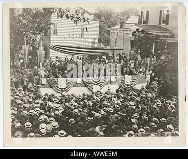 Oberst Theodore Roosevelt in New Brunswick, New Jersey Stockfoto