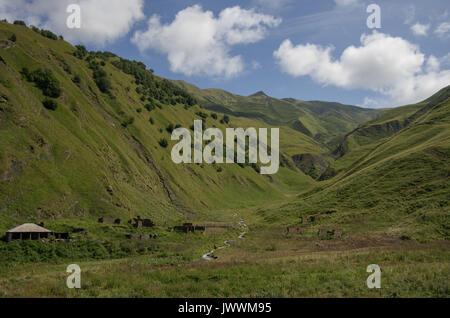 Kaukasus, Canyon von argun. Straße nach schatili, Georgien, Stockfoto