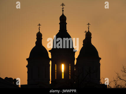 Astrachan, Russland. Uspensky Kathedrale von Astrachan Kreml, Russland Stockfoto