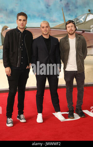 Weltpremiere von "unkirk" im Odeon Leicester Square - Ankunft mit: James Bourne, Matt Willis, Charlie Simpson, gesprengt, Wo: London, Großbritannien Wann: 13 Jun 2017 Credit: Lia Toby/WENN.com Stockfoto