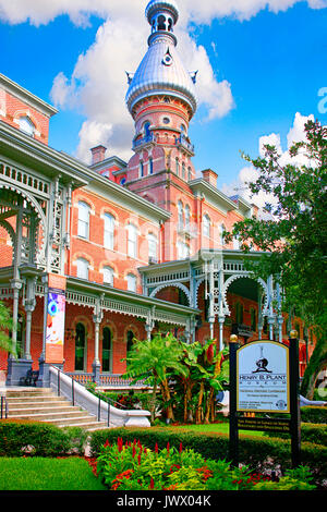 Das Henry B. Werk Museum und offiziellen Eingang an der Universität von Tampa Campus in Tampa, FL, USA Stockfoto