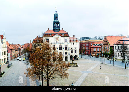 Lüneburg, Marktplatz mit Rathaus; Lüneburg, Marktplatz mit Rathaus Stockfoto