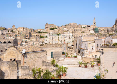 Sasso Caveoso Bezirk in den Sassi von Matera, Basilikata, Italien Stockfoto