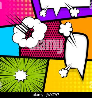 Pop Art strip Comic Text Sprechblase Bombe Stock Vektor