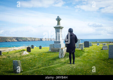 Shetland Insel Friedhof Stockfoto