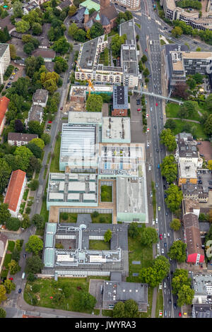 Museum Folkwang Essen, Bismarckstraße Goethestraße, Essen, Ruhrgebiet, Nordrhein-Westfalen, Deutschland, Essen, Europa, Luftaufnahme, Luftbild, aeri Stockfoto