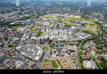 Funke Media Campus Bau auf dem Segerothstraße Berliner Platz, Westdeutsche Allgemeine Zeitung, Media Group, neue Zentrale, grüne Mitte Esse Stockfoto