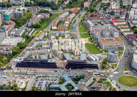 Funke Media Campus Bau auf dem Segerothstraße Berliner Platz, Westdeutsche Allgemeine Zeitung, Media Group, neue Zentrale, grüne Mitte Esse Stockfoto