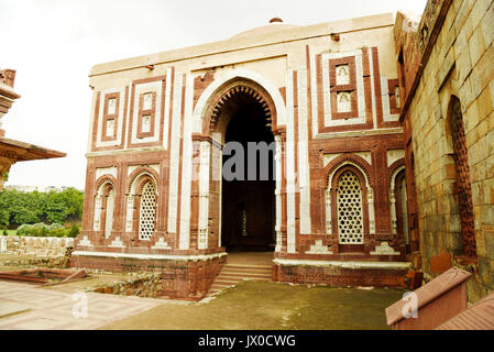 Alai Darwaza am Qutb Komplex, Neu Delhi Stockfoto