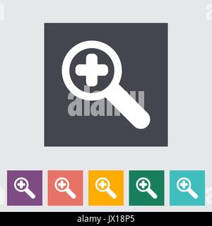 Maßstab einzelnen flachen Symbol. Stock Vektor