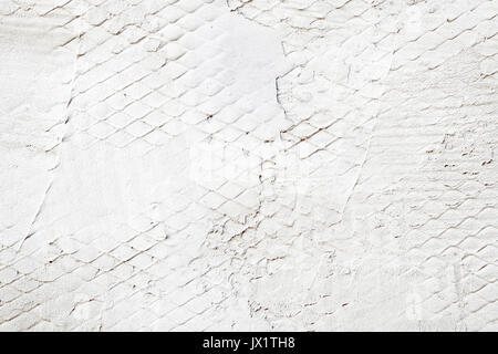 Weiß gestrichene Mauer aus Stein Als industriellen Hintergrund Stockfoto