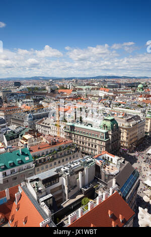 Österreich, Wien, Blick über die Hauptstadt, Stadtbild. Stockfoto