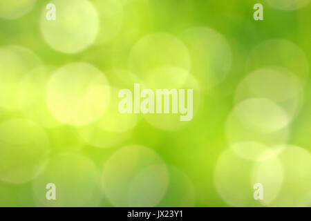 Unscharf und verschwommen Brigth grüne Lichter als abstrakte Urlaub Hintergrund Stockfoto