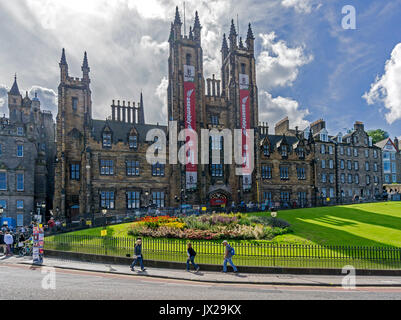 General Assembly Hall von der Kirche von Schottland, Edinburgh Festival Fringe 2017 Verwendung auf dem Damm Edinburgh Schottland Großbritannien Stockfoto