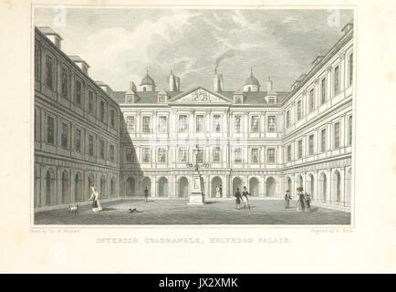 MA (1829) p143 Innere Viereck, Holyrood Palace Thomas Hosmer Shepherd Stockfoto