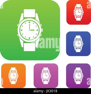 Swiss Watch set Sammlung Stock Vektor