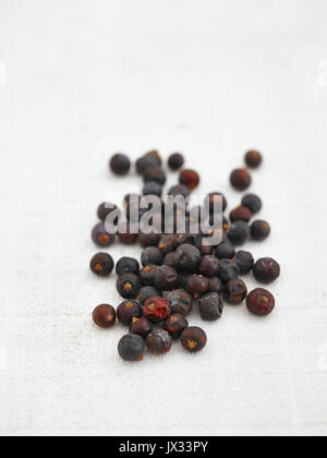 Fragrent Wacholderbeeren lose Stockfoto