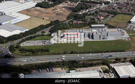 Luftaufnahme der Haribo-Hauptquartier in Normanton, West Yorkshire, UK Stockfoto