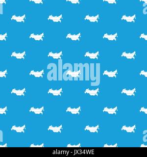 Karte von Russland Muster nahtlose Blau Stock Vektor