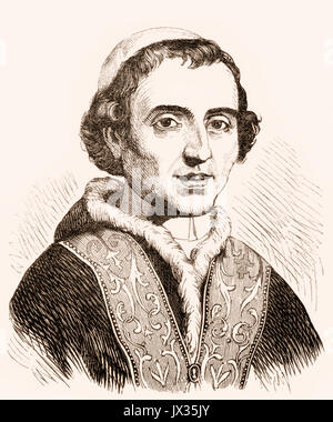 Papst Pius VII., den 14. August 1742 - 20. August 1823, regierte als Papst zum 14. März 1800 bis zu seinem Tod Stockfoto