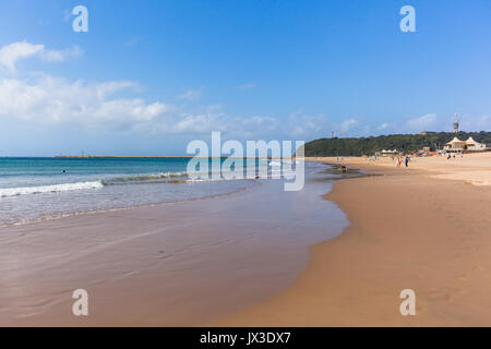 Durbans Vetchies Strand neben dem Hafen Port piers Landschaft Stockfoto