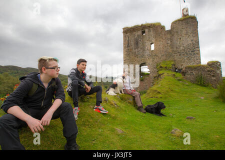 Tarbert Schloss Argyle, Schottland Stockfoto