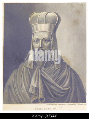 FISCHER (1836) p 627 Kaiser Karl IV. Stockfoto