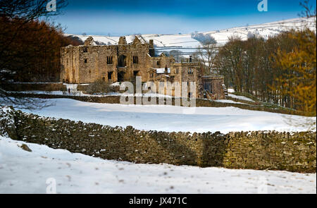 Barden Tower im Winter Stockfoto